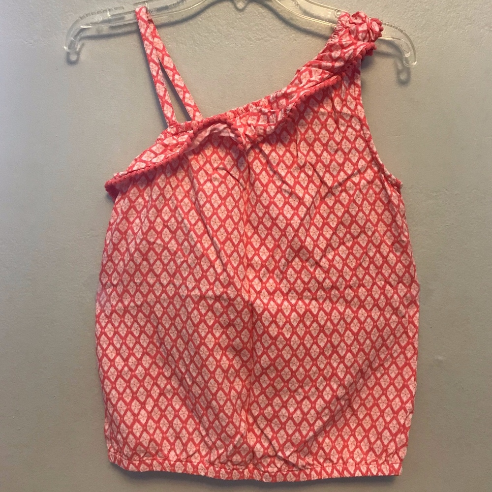 Off-Shoulder Printed Fringe Top